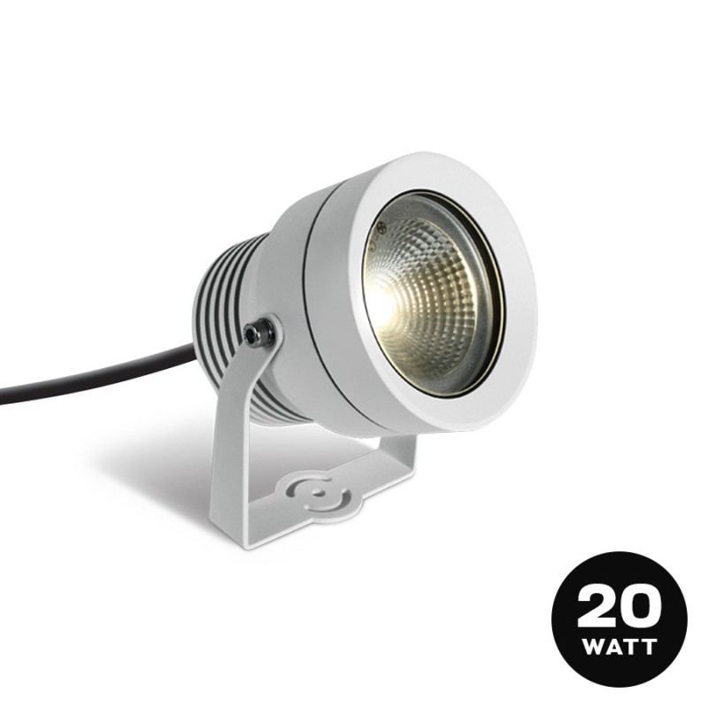 Spotlight with spike 20W 220V D114mm Garden series IP65 3000K - White