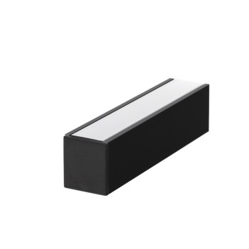 Profilo in alluminio di colore nero LINEA20 per Striscia Led - Kit completo