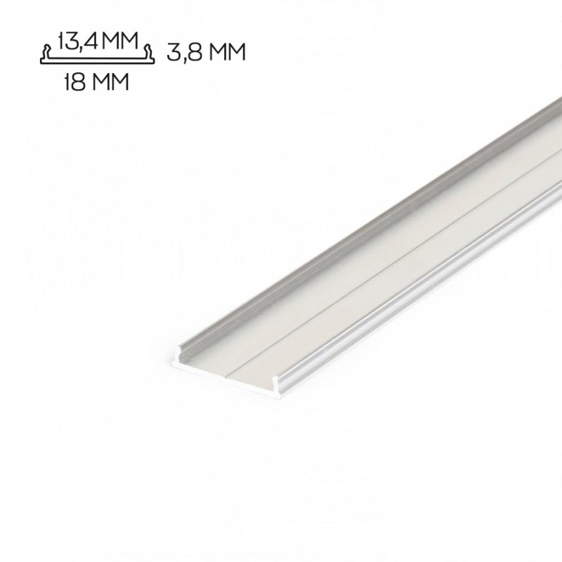 Profilo in alluminio piatto FIX12 per striscia led -