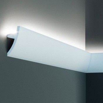 Cornice in Polistirolo per illuminazione indiretta da 100 cm - Effetto veletta - K14120