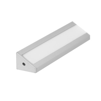 Profilo in Alluminio Angolare CORNER10 per Striscia Led - Anodizzato 2mt - Kit Completo
