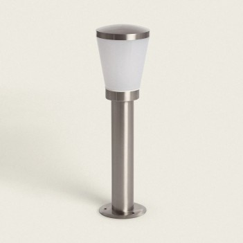 Garden bollard with E27 socket Inox series 50cm 220V IP44 - Anodised