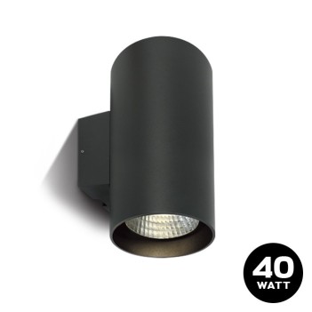 Wall light 40W 2800lm 300mm Garden series 220V IP65 Two-way light - Anthracite