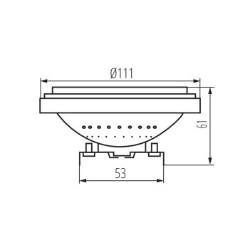 Lampadina Led AR111 DC 12V 11W 900lm Silver su KingLed