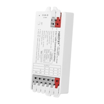MiBoxer Mi Light E3-RF is an RF Receiver for RGB/RGB+W/RGB+CCT