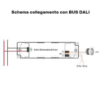 Power Supply 15W DC 100-700mA DALI2 NFC Link DALI and PUSH Dimming -