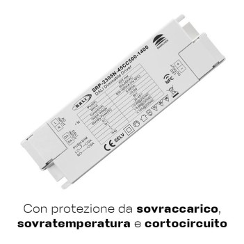 Alimentatore 45W CC 500-1400mA DALI2 Collegamento NFC DALI