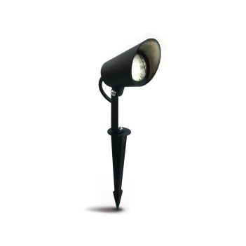 Garden Spotlight with Peg 8W 520lm Dimmable 24V 3000K IP67 Black - Garden Spot