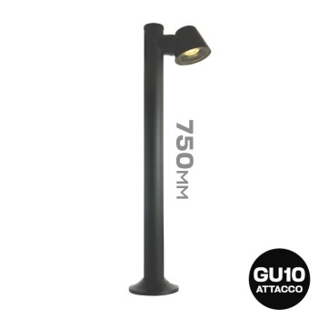 Paletto da giardino con attacco GU10 serie Garden 75cm 220V