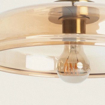Suspension lamp with E27 socket Glass Vintage Series - 1 light point en
