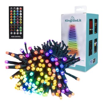 Colored Smart RGB+IC Dynamic Wi-Fi Christmas Lights - 20 Meters