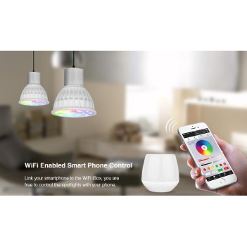 MiBoxer Mi-Light Faretto Led GU10 4W RGB+CCT RF FUT103 su
