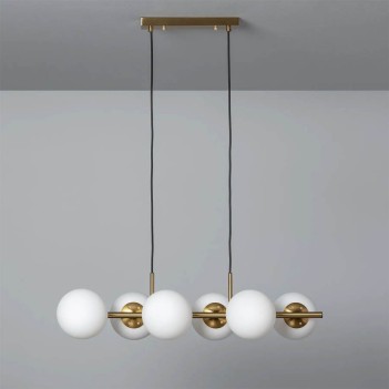 Pendant lamp with E27 socket, Moon series - 6 light points