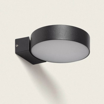 Wall-mounted sconce 9W 220V, Garden series - Black, adjustable, IP54, 3000K.