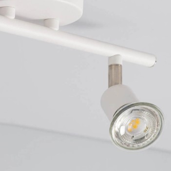 Ceiling Lamp with GU10 Socket Oasis Series White - 2 Light Points