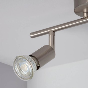 Ceiling Lamp with GU10 Socket Oasis Series Silver - 2 Light Points