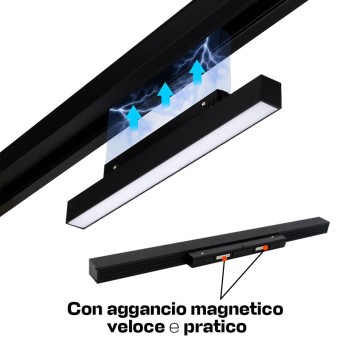 Lampada a griglia 12W per Illuminazione magnetica binario 48V Miboxer