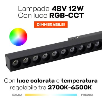 Lampada a griglia 12W per Illuminazione magnetica binario 48V Miboxer