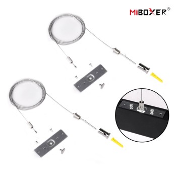 MiBoxer Kit 2 cavi di sospenzione 2mt per Binario 48V su