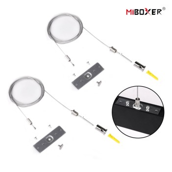 MiBoxer Kit with 2 x 2m Suspension Cables for 48V Track en