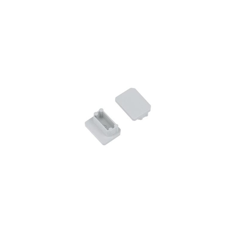 Set of 2 Gray End Caps for UNI-TILE12 Aluminum Tile Trim en