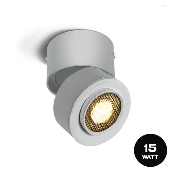 15W 1500lm Ceiling Spotlight, Zoomable Series, Adjustable Beam Angle (15D-45D), white Color.
