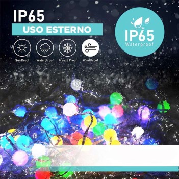 RGB+IC SMART IP65 Multicolored Light Ball Chain with smartphone