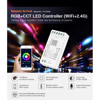 MiBoxer Mi Light FUT039W Ricevitore WiFi e RF per Strip Led RGB+CCT -