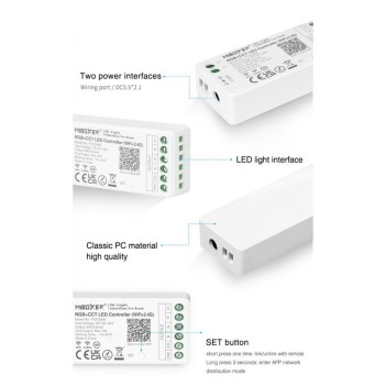 MiBoxer Mi Light FUT039W Ricevitore WiFi e RF per Strip Led