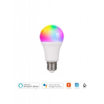 KiWi Lampadina Led Smart WiFi A60 E27 9W 800lm RGB+W -