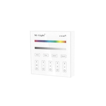 MiBoxer Mi-Light Telecomando da Muro RF RGB+W 4 Zone Full Touch B3