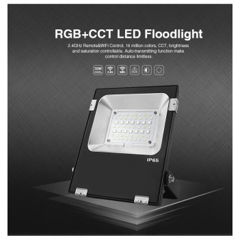 MiBoxer Mi-Light Led Floodlight 20W IP65 RGB+CCT RF 2.4GHz FUTT04