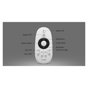 Mi-Light 4 Zone CCT Remote Controller for CCT LED Lights FUT007