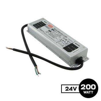 Power Supply 200W 24V Waterproof IP67 DALI Dimming - MeanWell ELG-200-24DA