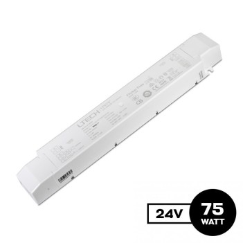 Alimentatore 75W 24V Dual White CCT Dimmerabile Push, 0-10V