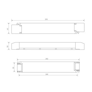 Alimentatore 100W 24V DALI2 e PUSH Dimming per Strip Led Dual White CCT - LTech LM-100-24-G2D2