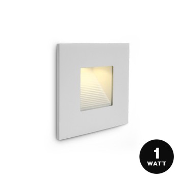 LED recessed wall light 1W 3000K 220V IP44 White colour - DARK LIGHT WALL