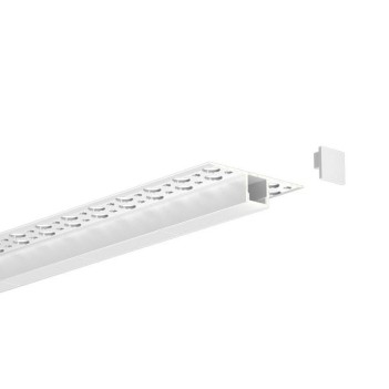 KING LED | 2 m LED profile for plasterboard - No grouting!