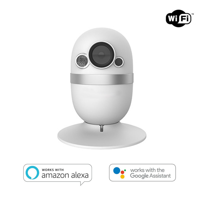 KiWi Wifi smart HD Capsule CAM with magnetic base - Compatible with Alexa, Google and Smartphone