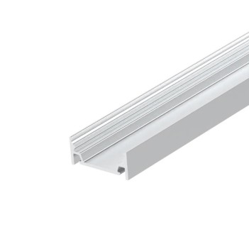 Profilo in Alluminio 2510 per Striscia Led - Anodizzato 2mt - Kit Completo