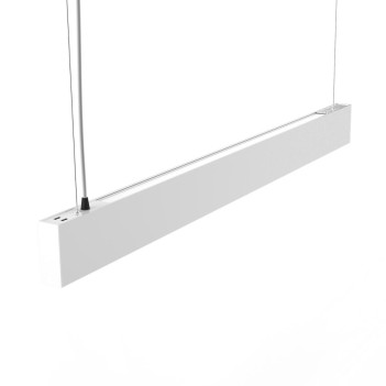 Lampada Led Lineare a sospensione 56W CCT 6160LM dimmerabile + Uplight 1500mm IP20 Bianca - Serie UP&DOWN 3CCT