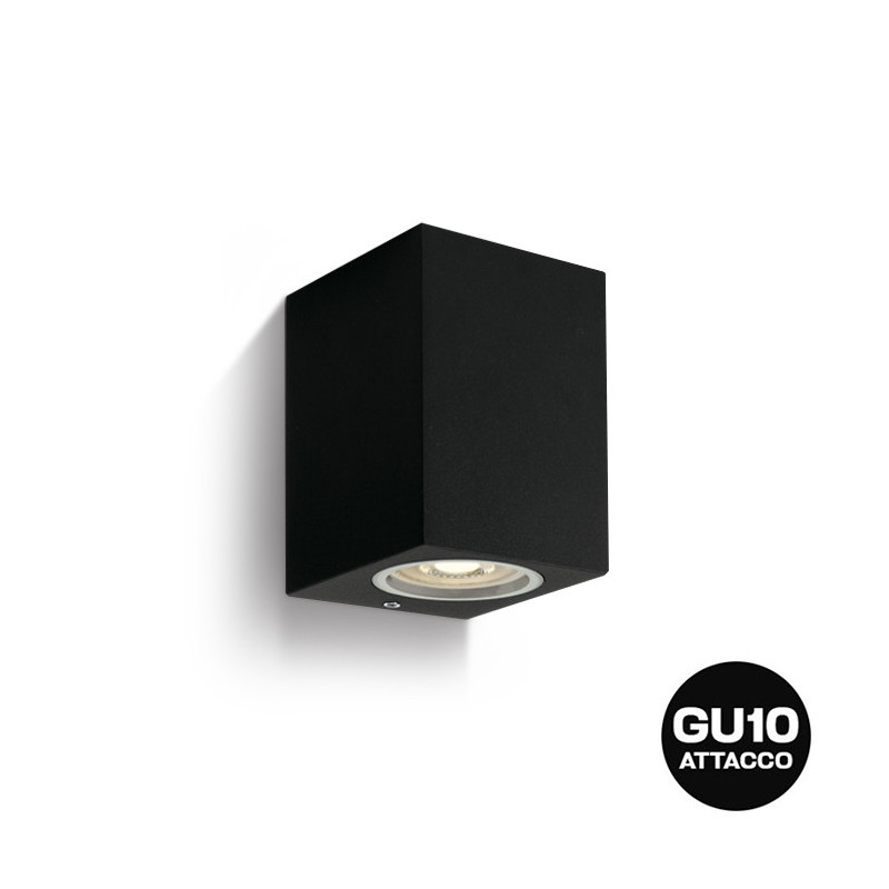 Wall light with GU10 socket Garden series 220V IP65 - Black Die Cast