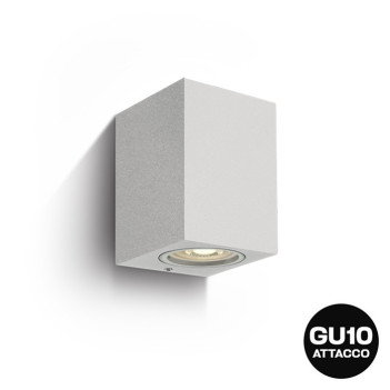 Applique da muro con attacco GU10 serie Garden 220V IP65 - Antracite in Die Cast