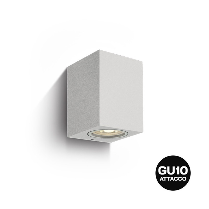 Applique da muro con attacco GU10 serie Garden 220V IP65 - Antracite in Die Cast