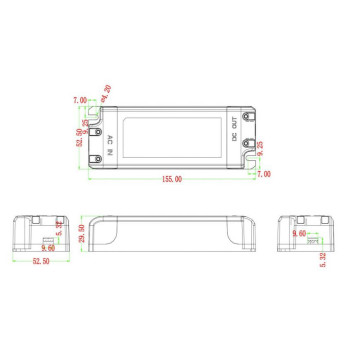 Alimentatore Led 36W Corrente Costante 900mA Range Tensione 27-40V dimmerabile TRIAC LiFud LF-AAT040-1050-42