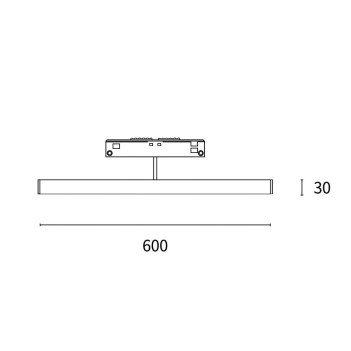 Lampada led SUPREMA Light tube360 12W per binario 48V su