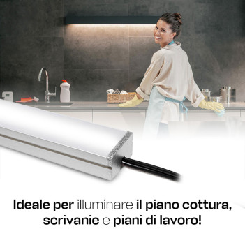 Tailor-made, Bespoke Lighting Flat Led Bar 9mm Thickness with Sensor and Dimmer - Ready to Use