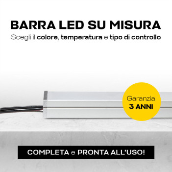 Tailor-made, Bespoke Lighting Flat Led Bar 9mm Thickness with Sensor and Dimmer - Ready to Use
