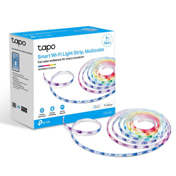 RGB+IC Multicoloured Led Strip Kit Smart WiFi Ready to Use Compatible with Alexa and Google - Tapo TP-L920-5