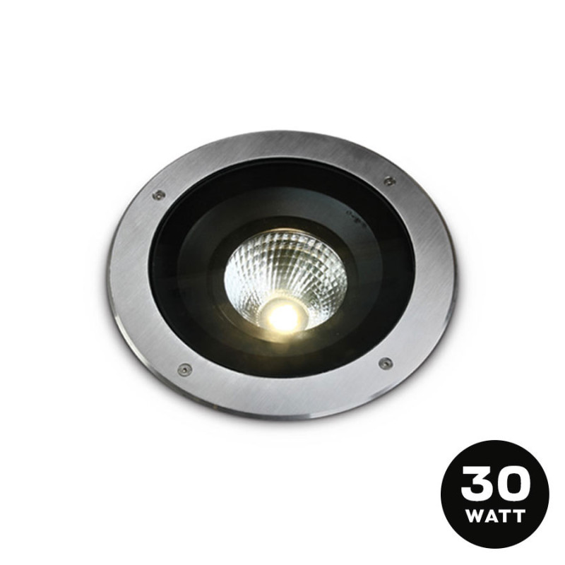 30W 2000lm 230V Triac INOX316 IP67 - Round Hole 330mm Recessed Walklight 30W 2000lm 230V Triac